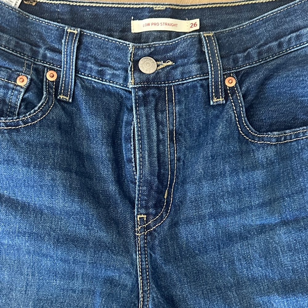 Levi Strauss Deep Blue Slim Straight Jeans